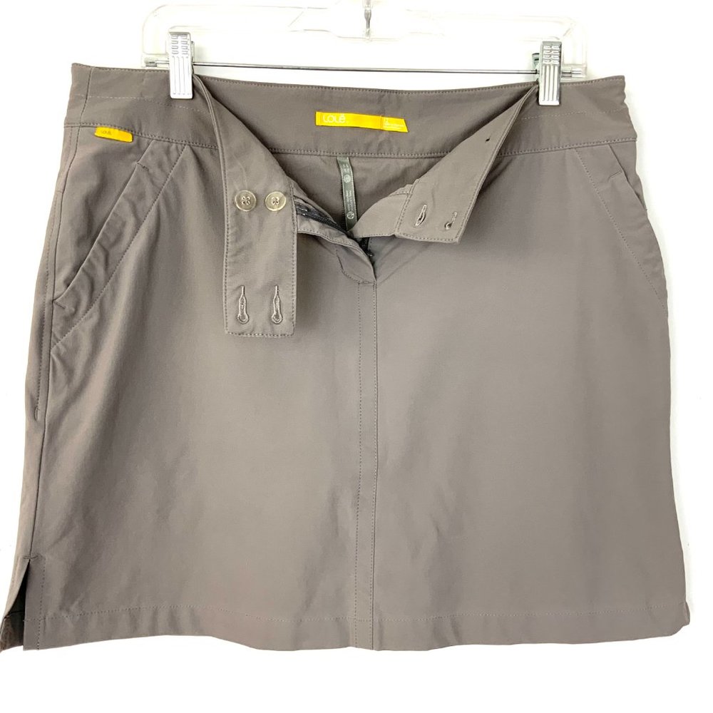 LOLE Cassyope Activewear Golf Skort Taupe Gray Sz 12 - Picture 14 of 16